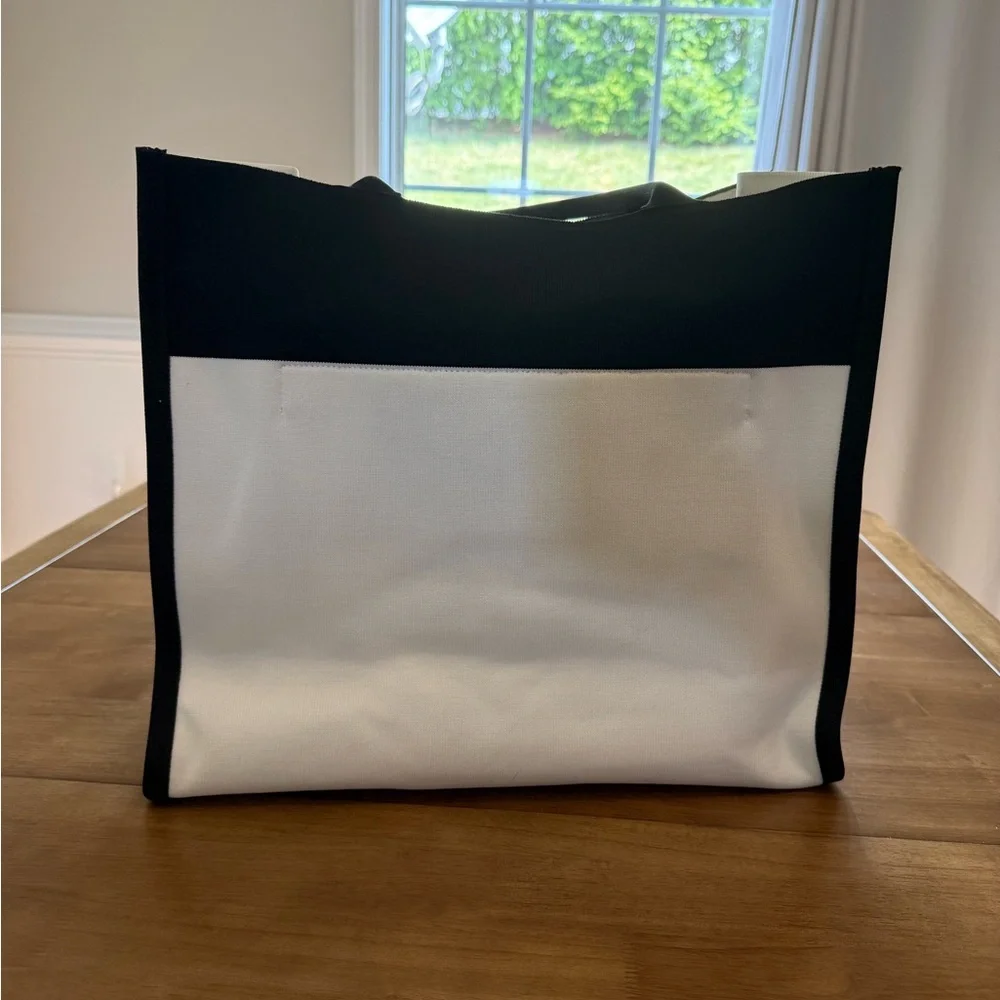 NWT Colorblock Knit Tote Bag - kate spade new york x Target White/Black - Picture 14 of 15